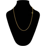 Italian 24k Yellow Gold Solid Franco Chain Necklace 20" 2mm 19.6 grams - 20" 19.6 grams