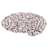 14k White Gold Handmade Fashion Link Necklace 24" 4.5mm 42.5 grams - White,24"