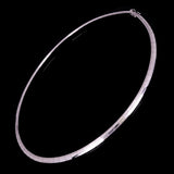 Women's Italian 14k White Gold Omega Necklace Choker 17.5" 5mm 37.1 grams - 37.1 grams