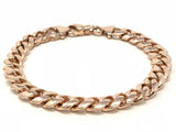 14k Rose Gold Miami Cuban Chain Bracelet 8.75" 9.7mm 54.8 grams