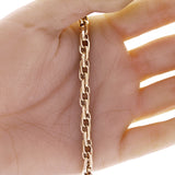 Italian 14k Yellow Gold Hollow Anchor Link Chain Bracelet 8.5" 5.6mm 5.2 grams