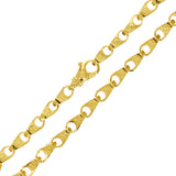 14k Yellow Gold Solid Handmade Fashion Link Necklace 6mm 20" 70.3 grams - 20" 70.3 grams