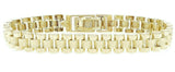 10k Yellow Gold Watch Link Bracelet Adjustable 7.25"-7.75" 8.5mm 18.8 grams - Yellow,7.75" 18.8 grams