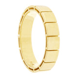 14k Yellow Gold Ice Cube Square Ring Band Size 7.5 4.4mm 4.3 grams