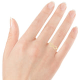 14k Yellow Gold Infinity Ring Size 8 5.7mm 1.6 grams