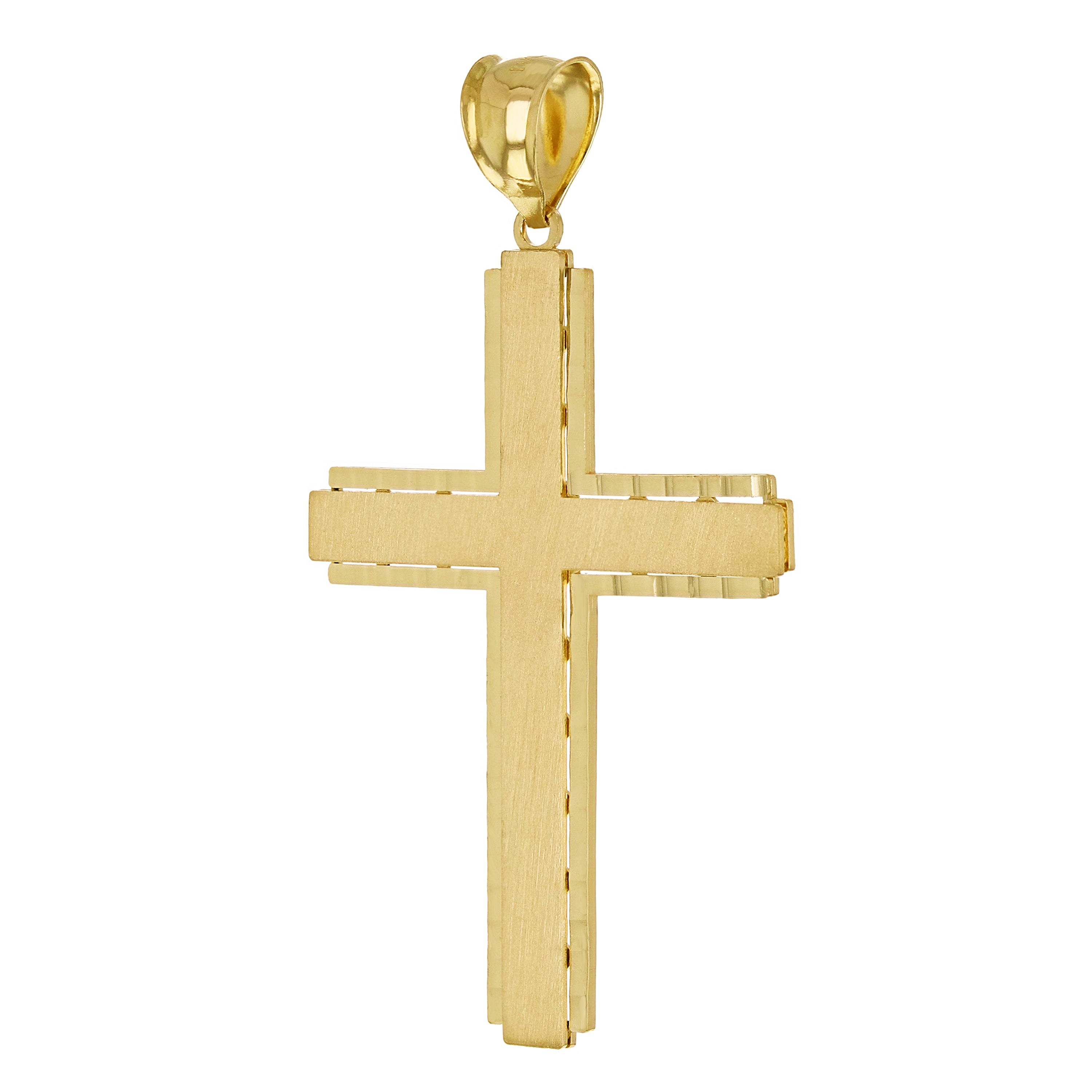 14k Yellow Gold Diamond Cut Lion Face Lion Head Charm Pendant 6.9 grams