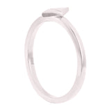 14k White Gold Geometric Triangle Stackable Ring 2 grams Size 6.5 - White