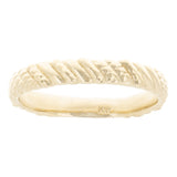 14k Yellow Gold Twist Pattern Ring 2.8 grams Size 6.5 - Yellow