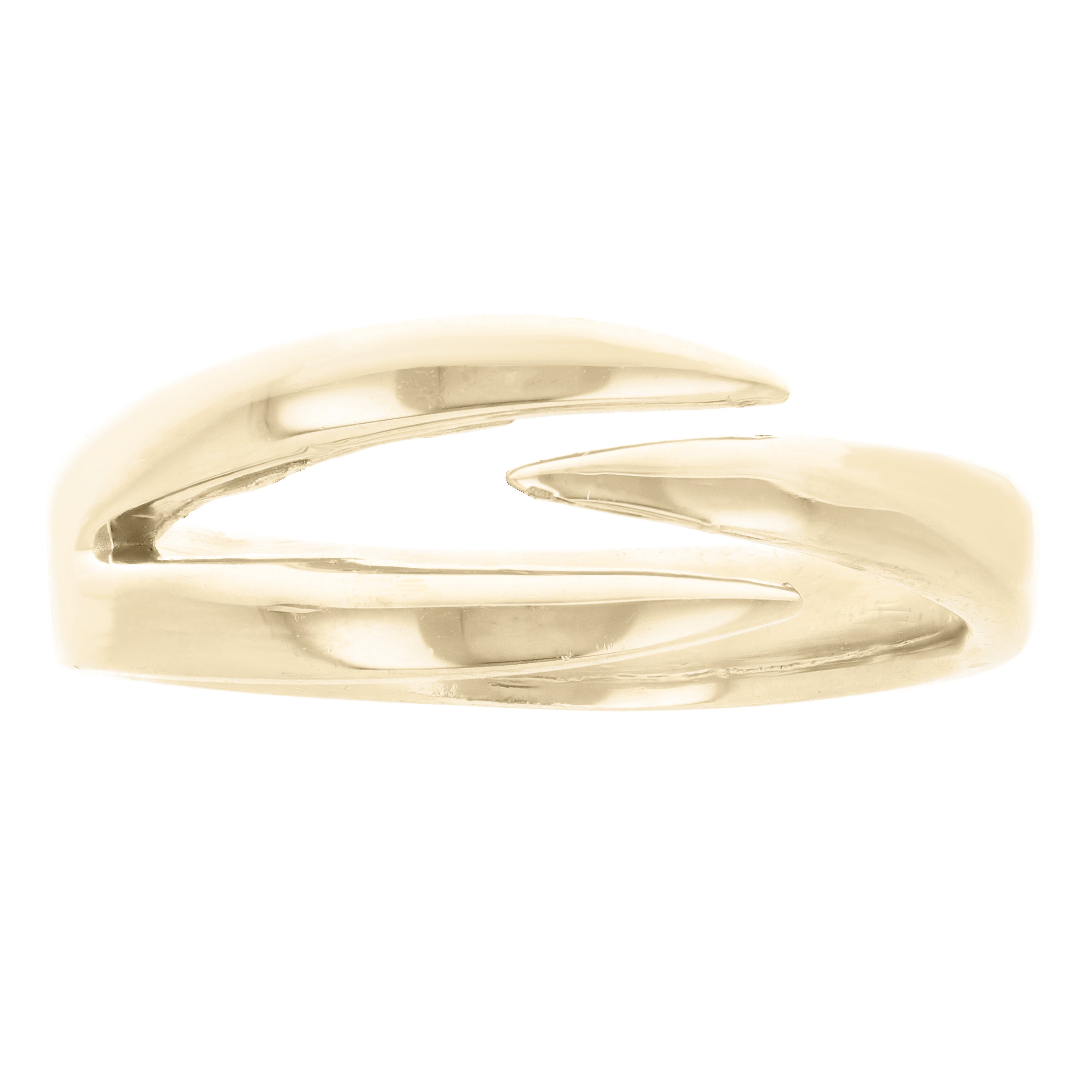 14k Yellow Gold Stackable Claw Ring 3.3 grams Size 6.75 - Yellow,Size 6.75
