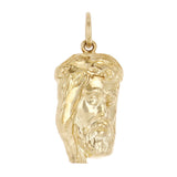 14k Yellow Gold Jesus Piece Jesus Christ Face Religious Charm Pendant 0.9 gram