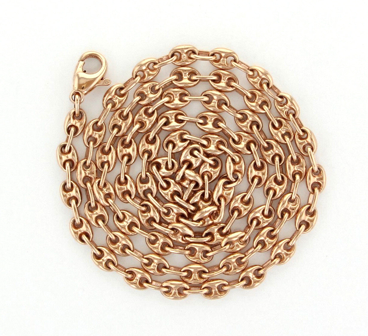 10k Yellow Gold Solid Handmade Fashion Link Necklace 22" 6.1mm 60.2 grams - 22" 60.2 grams