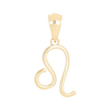 14k Yellow White or Rose Gold Zodiac Sign Leo Charm Pendant 0.8 gram - Leo,Yellow