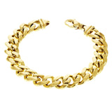 10k Yellow Gold Heavy Solid Miami Cuban Link Chain Bracelet 7" - 9" 15mm