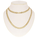 Men's Italian 10k Yellow Gold Curb Cuban Chain Necklace 24" 9mm 51.4 grams - 24"