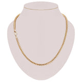 Italian 14k Yellow Gold Solid Diamond Cut Franco Chain Necklace 22" 5.2 mm 83.2 grams - 22"