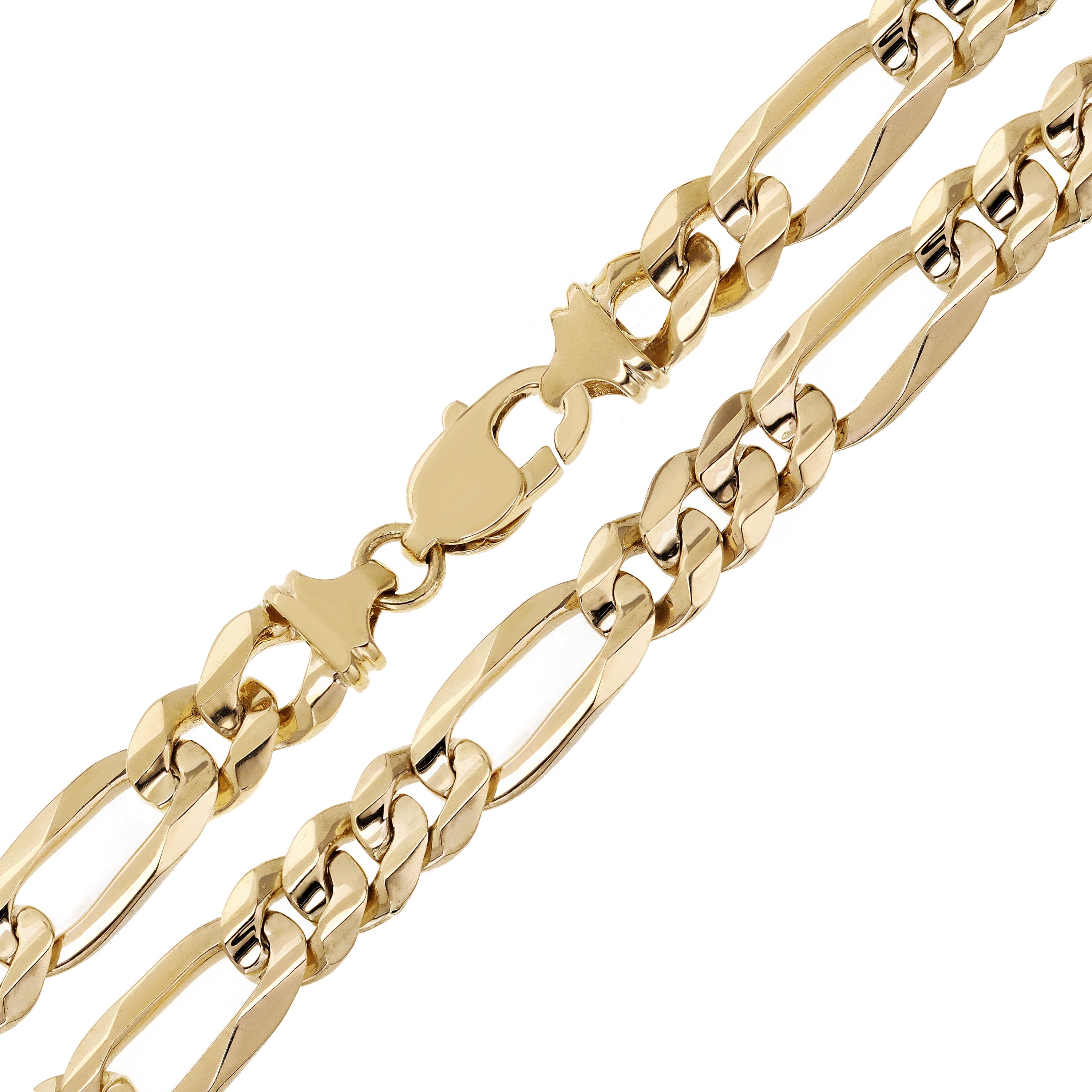 Men's 14k Yellow Gold Solid Heavy Figaro Chain Necklace 15mm 20" 167.8 grams - 20" 167.8 grams