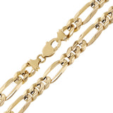 Men's 10k Yellow Gold Solid Heavy Figaro Chain Necklace 15mm 20" 148.5 grams - 20" 148.5 grams