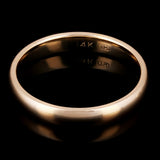 14k Yellow Gold Comfort Fit Plain Wedding Band Ring 3mm Size 13 - Yellow,3mm Ring Size 13