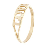 14k Yellow Gold "LOVE" Ring Size 6 - Yellow,Ring Size 6