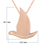 14k Rose Gold Holy Spirit Dove Necklace 18" 3.1 grams - Rose
