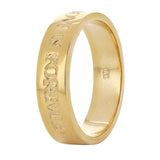 14k Yellow Gold Real Love is Forever Ring Band 5mm Size 7 - 4.6 grams - Yellow,Ring Size 7