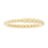 14k Yellow Gold Bright Polished Graduated Beaded Step Stackable Band Size 4.5 - Yellow