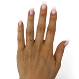 14k Yellow Gold  Stackable Wave  Ring 1.4 grams Size 6.75 - Yellow