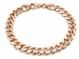 14k Rose Gold Miami Cuban Chain Bracelet 8.75" 9.7mm 54.8 grams