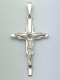 925 Sterling Silver Christian Jesus Christ Catholic Crucifix Cross Pendant