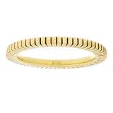 14k Yellow Gold Square Sliced Stackable Ring Size 8 1.9mm 3.9 grams