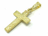 10k Yellow Gold Crucifix Cross Jesus Christ Religious Charm Pendant 1.2 grams