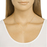 14k Yellow Gold Diamond North Star Charm Pendant - Yellow