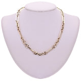 Italian 14k Yellow Gold Oval Paper Clip Link Chain Necklace 18" 7.2mm 14.6 grams