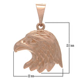 14k Rose Gold Solid American Eagle Charm Pendant 1.25" 5.6 grams - Rose