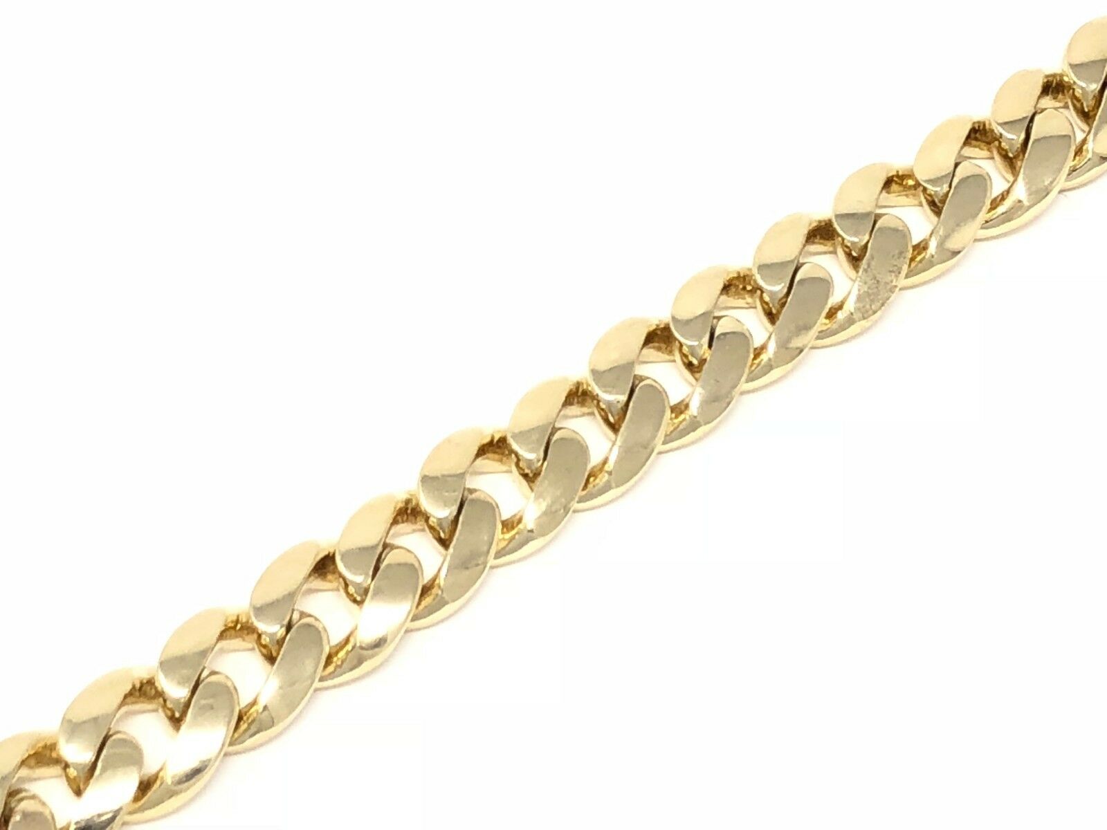 14k Yellow Gold Miami Cuban Chain Bracelet 8" 13.5mm 98 grams