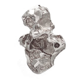 14k White Gold Solid Nugget Free Form Charm Pendant 1.1  grams - White
