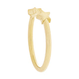 14k Yellow Gold Open Star Stackable Ring Size 7.5 5mm 2.3 grams
