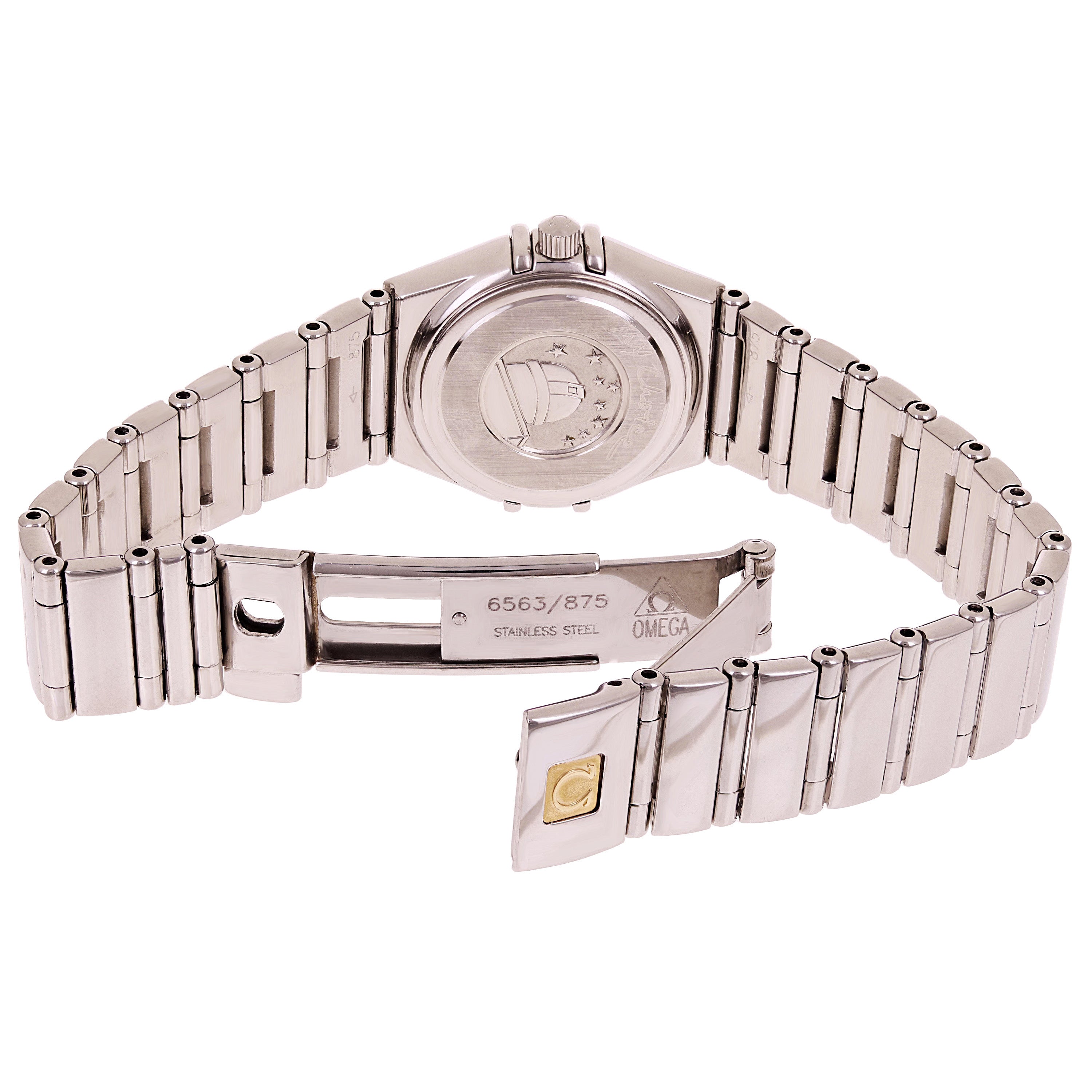 Omega Ladies Constellation Stainless Steel And Diamonds Quartz