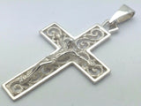925 Sterling Silver Christian Jesus Christ Catholic Crucifix Cross Pendant