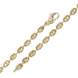 14k Yellow Gold Handmade Fashion Gucci Mariner Link Bracelet 7" 4.9mm 10.9 grams - Yellow,7"