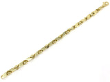 Men's 18k Yellow Gold Handmade Fashion Link Bracelet 8.5" 7mm 35 grams