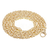 14k Yellow Gold Solid Byzantine Chain Necklace 28" 5.7mm 157 grams