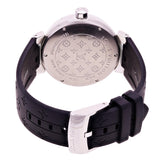 Louis Vuitton Ladies Tambour Quartz Black Rubber Strap