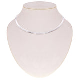 Women's Italian 14k White Gold Omega Necklace Choker 16" 5mm 26.8 grams - 26.8 grams