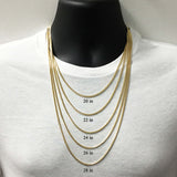 Italian 14k Yellow Gold Solid Miami Cuban Chain Necklace 18" 3mm 11.4 grams - 18"