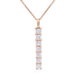 14k Yellow Gold 0.30ctw Diamond Journey Anniversary Linear Pendant Necklace - Yellow