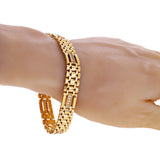 Men's 14k Yellow Gold 0.70ctw Diamond Watch Link Bracelet 8.5" 10.8mm 35 grams - Yellow  8.5"  10.8mm  0.7ctw  35grams