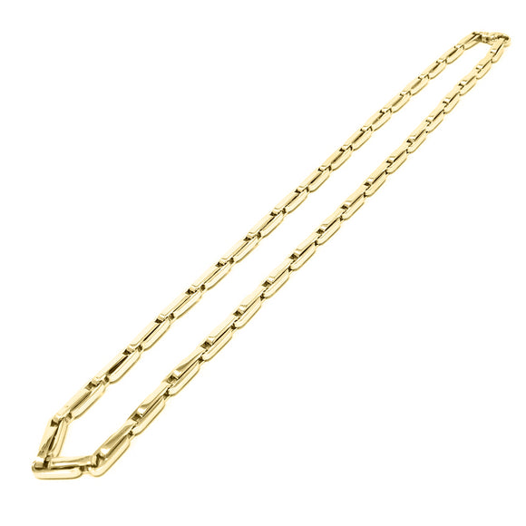 10k Yellow Gold Fancy Link Chain Necklace 16