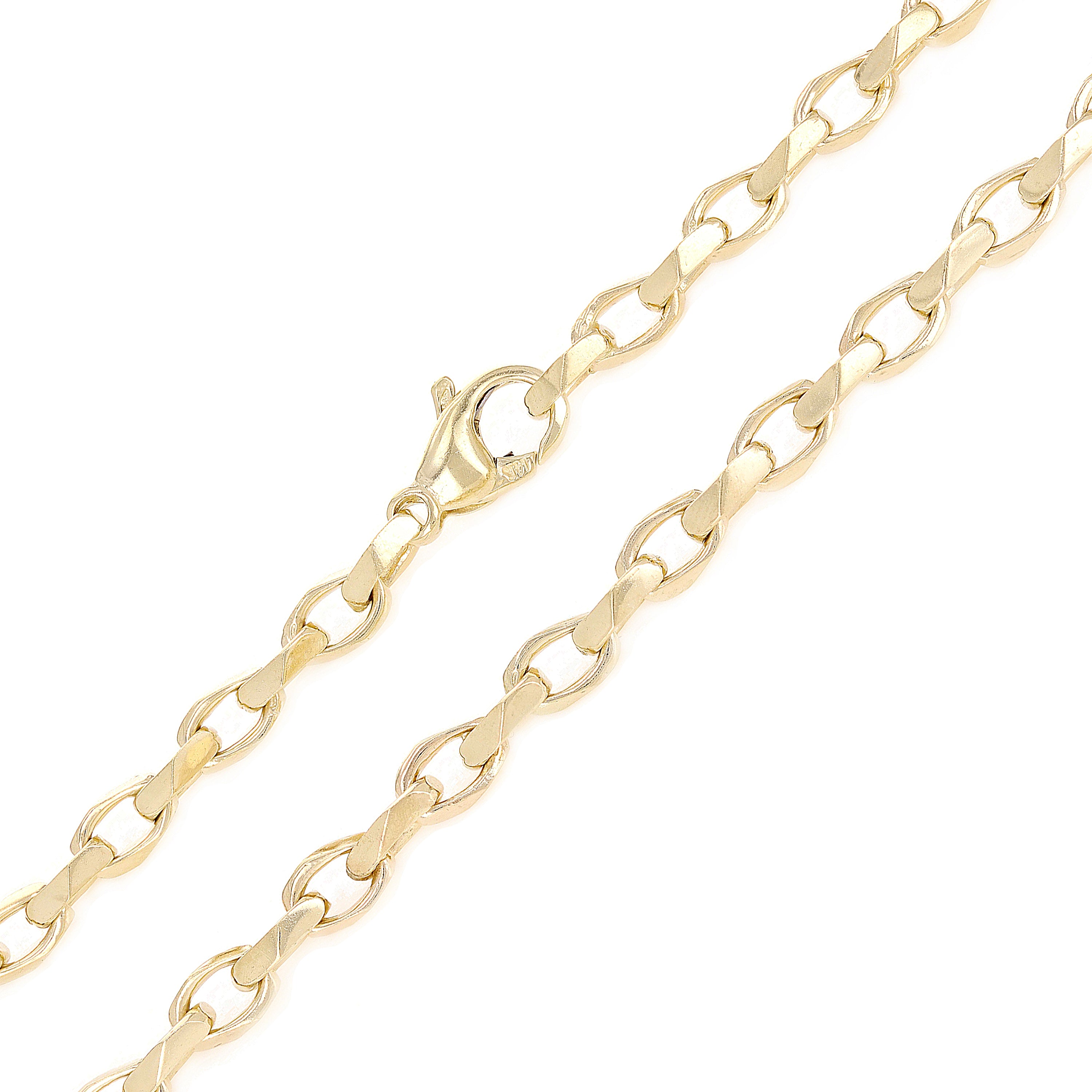 10k Yellow Gold Handmade Fashion Link Chain Necklace 20" 5.4mm 34.5 grams - 20" 34.5 grams