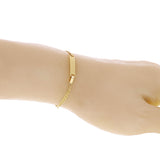 Italian 14k Yellow Gold Engravable Baby Kids Mariner ID Bracelet 5.5" 1.5 grams